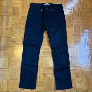 Naked and Famous Denim Black Power Stretch Mens Jeans Skinny Guy Size 32